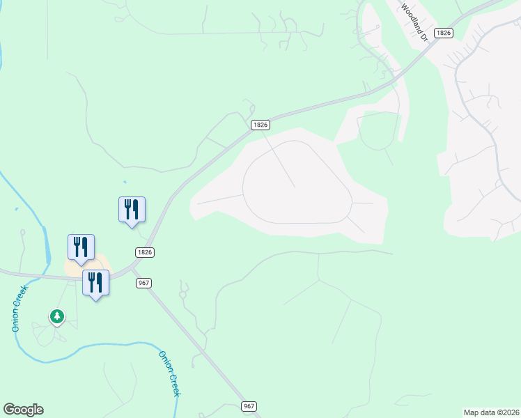 map of restaurants, bars, coffee shops, grocery stores, and more near 1305 Flint Rock Loop in Driftwood
