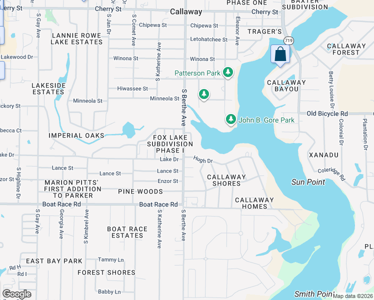 map of restaurants, bars, coffee shops, grocery stores, and more near 657 South Berthe Avenue in Panama City