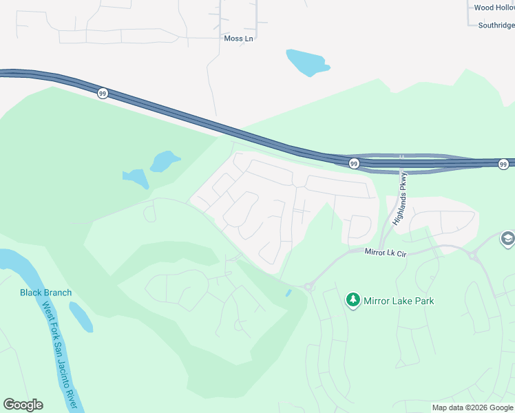 map of restaurants, bars, coffee shops, grocery stores, and more near Grand Parkway in Spring