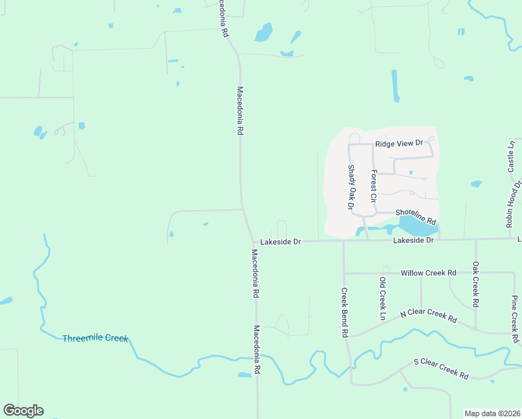 map of restaurants, bars, coffee shops, grocery stores, and more near 24904 Macedonia Road in Hockley