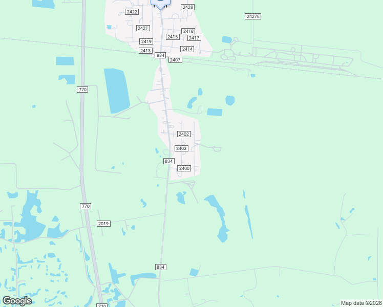 map of restaurants, bars, coffee shops, grocery stores, and more near 49 County Road 2044 in Hull