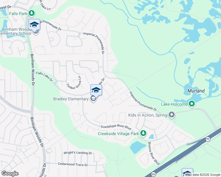 map of restaurants, bars, coffee shops, grocery stores, and more near 31026 Harvest Meadow Lane in Spring