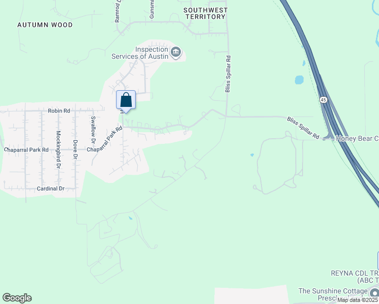 map of restaurants, bars, coffee shops, grocery stores, and more near in Manchaca