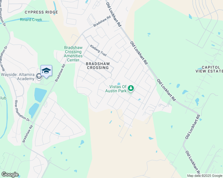 map of restaurants, bars, coffee shops, grocery stores, and more near 6233 Mary Lewis Drive in Austin