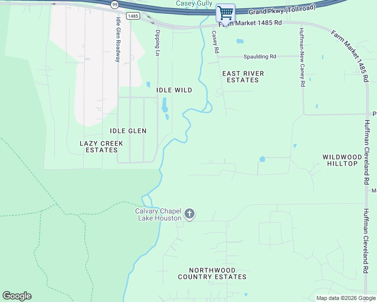 map of restaurants, bars, coffee shops, grocery stores, and more near 31583 Bohlssen Road in New Caney