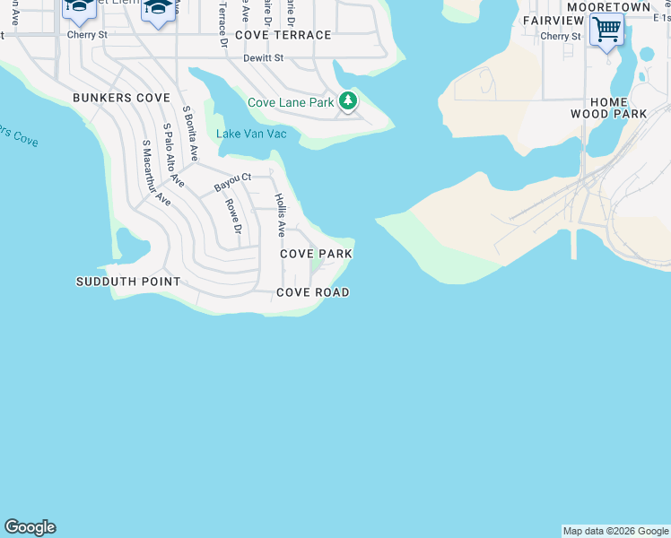 map of restaurants, bars, coffee shops, grocery stores, and more near 728 Bunkers Cove Road in Panama City