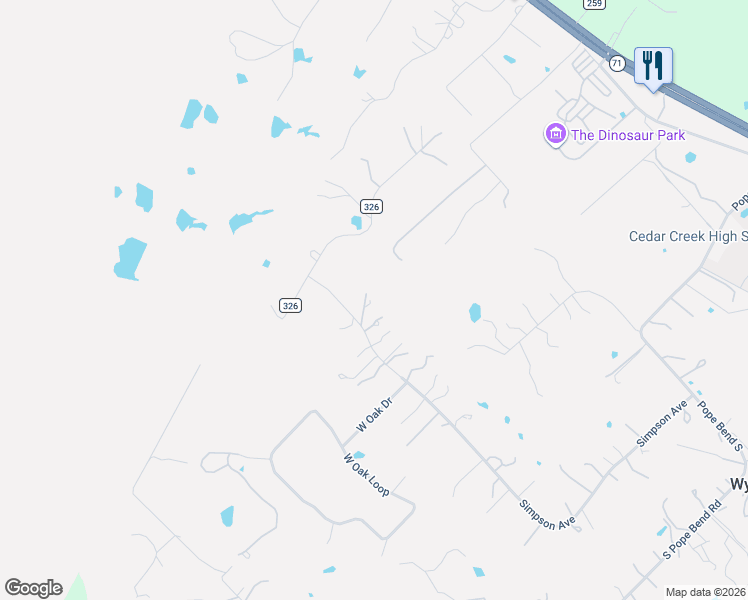 map of restaurants, bars, coffee shops, grocery stores, and more near 344 Simpson Avenue in Cedar Creek
