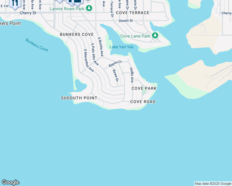 map of restaurants, bars, coffee shops, grocery stores, and more near 442 South Macarthur Avenue in Panama City