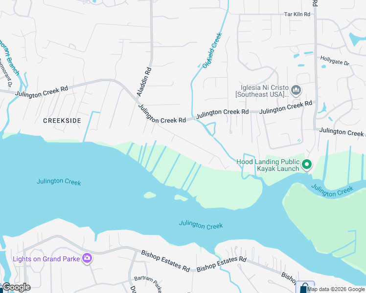 map of restaurants, bars, coffee shops, grocery stores, and more near 4132 Hillwood Road in Jacksonville