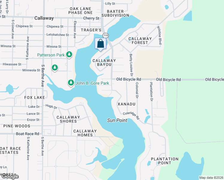 map of restaurants, bars, coffee shops, grocery stores, and more near 7500 Coleridge Road in Panama City