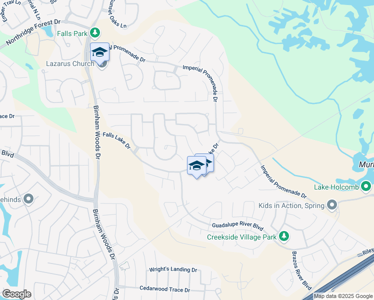 map of restaurants, bars, coffee shops, grocery stores, and more near 32330 Cypress Enclave Lane in Spring