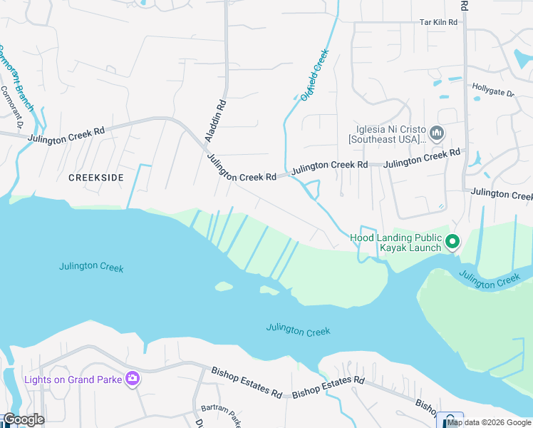 map of restaurants, bars, coffee shops, grocery stores, and more near 4132 Hillwood Road in Jacksonville