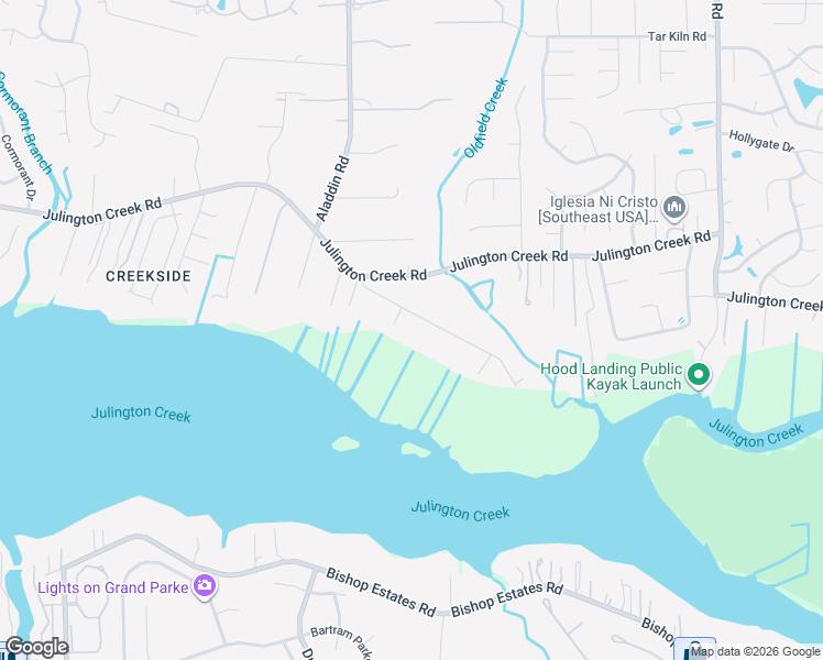map of restaurants, bars, coffee shops, grocery stores, and more near 4132 Hillwood Road in Jacksonville