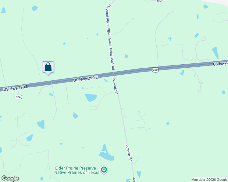 map of restaurants, bars, coffee shops, grocery stores, and more near 1112 East Alamo Street in Brenham