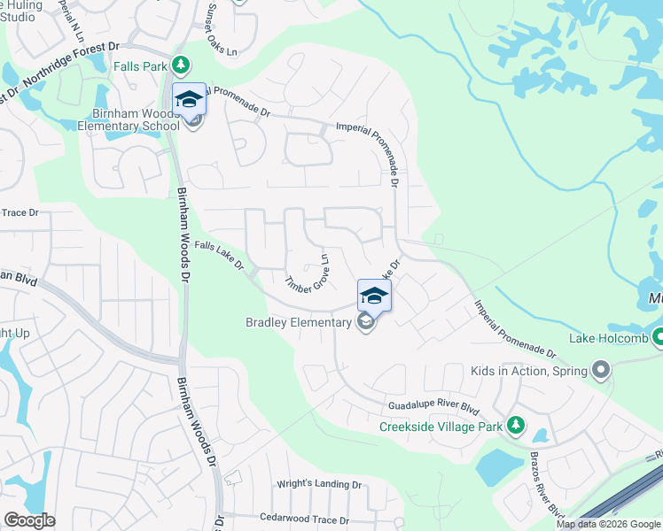 map of restaurants, bars, coffee shops, grocery stores, and more near 31528 Timber Grove Lane in Spring