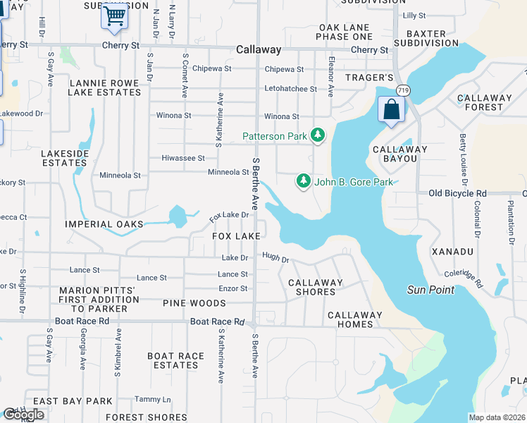 map of restaurants, bars, coffee shops, grocery stores, and more near 601 South Berthe Avenue in Panama City