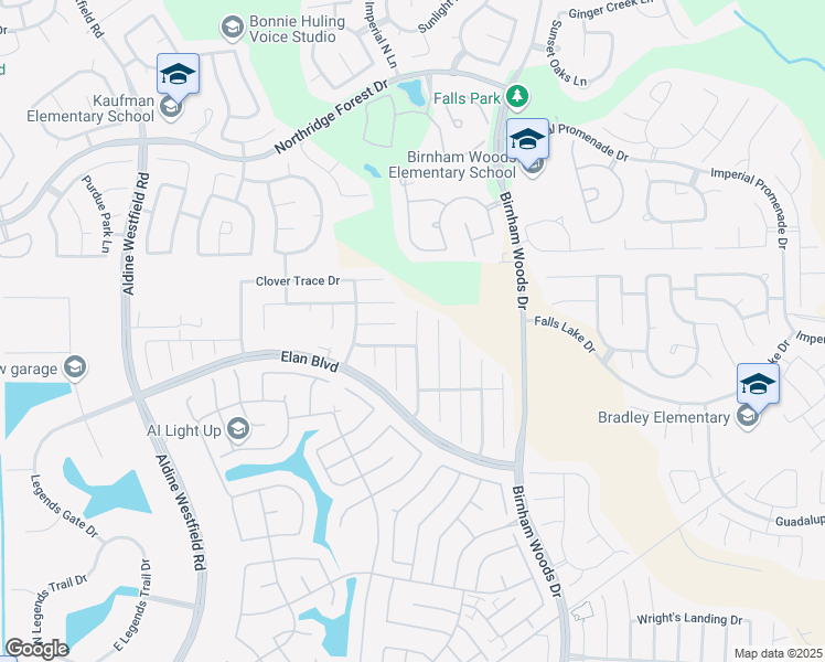 map of restaurants, bars, coffee shops, grocery stores, and more near 30807 Academy Trace Drive in Spring