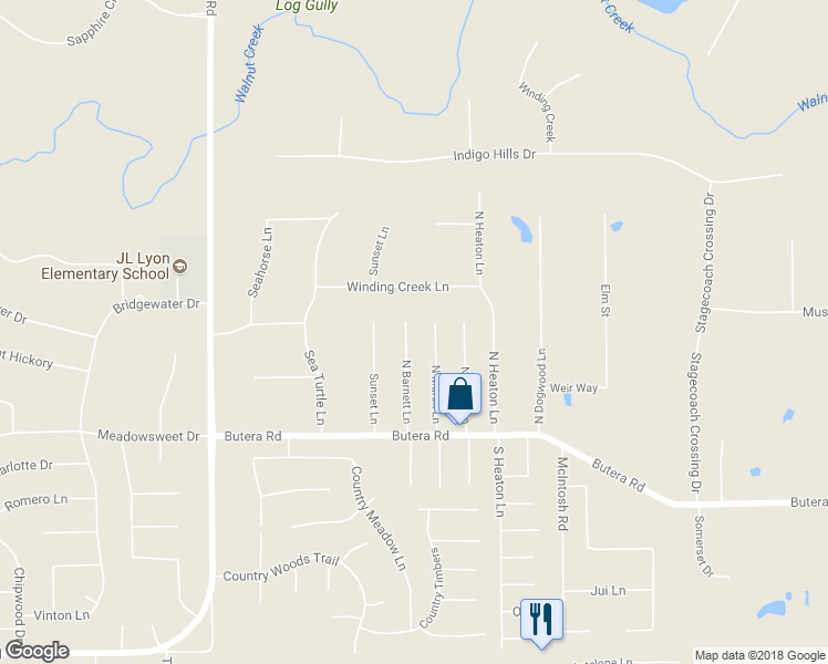 map of restaurants, bars, coffee shops, grocery stores, and more near 26810 North Barnett Lane in Magnolia