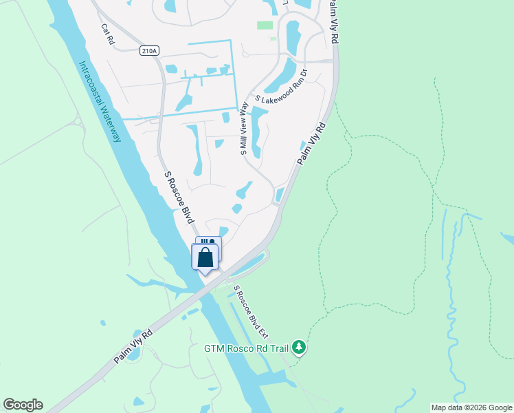 map of restaurants, bars, coffee shops, grocery stores, and more near 461 South Mill View Way in Ponte Vedra Beach
