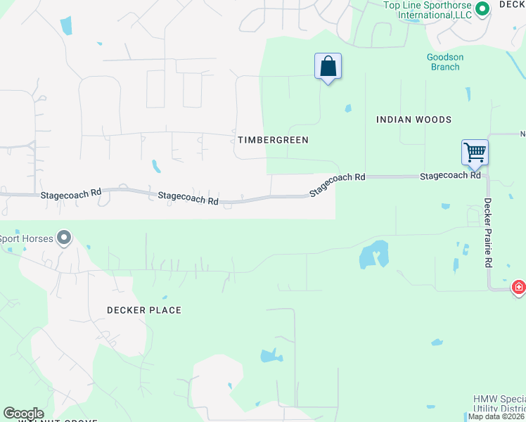 map of restaurants, bars, coffee shops, grocery stores, and more near 14225 Stagecoach Road in Stagecoach