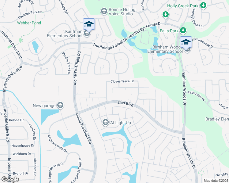 map of restaurants, bars, coffee shops, grocery stores, and more near 30714 Sage Trace Court in Spring