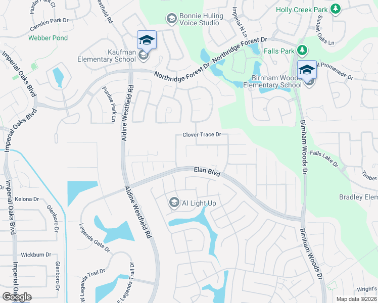 map of restaurants, bars, coffee shops, grocery stores, and more near 30714 Sage Trace Court in Spring