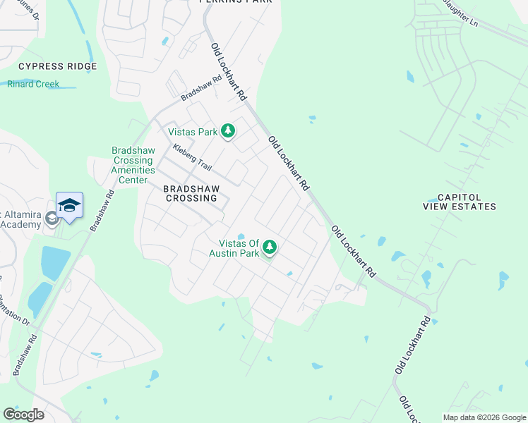 map of restaurants, bars, coffee shops, grocery stores, and more near 10321 Forest Grove Drive in Austin