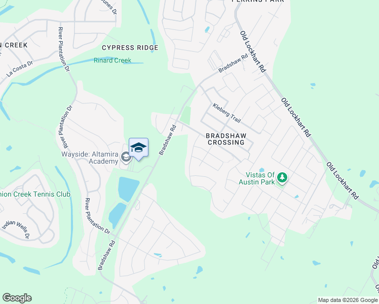 map of restaurants, bars, coffee shops, grocery stores, and more near 10612 Dimitrios Drive in Austin