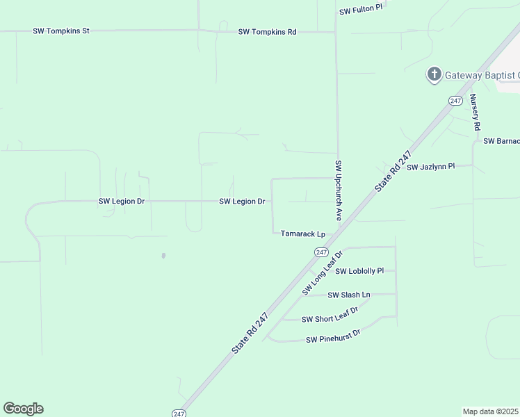 map of restaurants, bars, coffee shops, grocery stores, and more near 156 Southwest Legion Drive in Lake City
