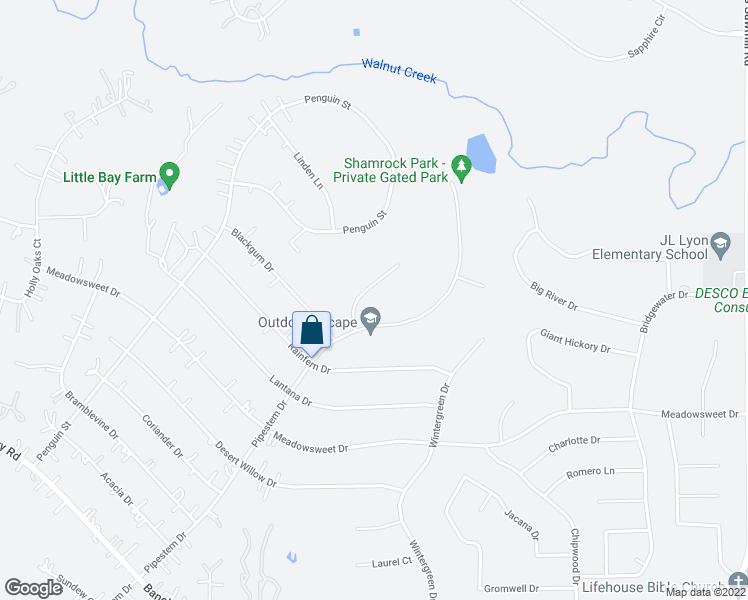 map of restaurants, bars, coffee shops, grocery stores, and more near 25402 Bancock Court in Magnolia