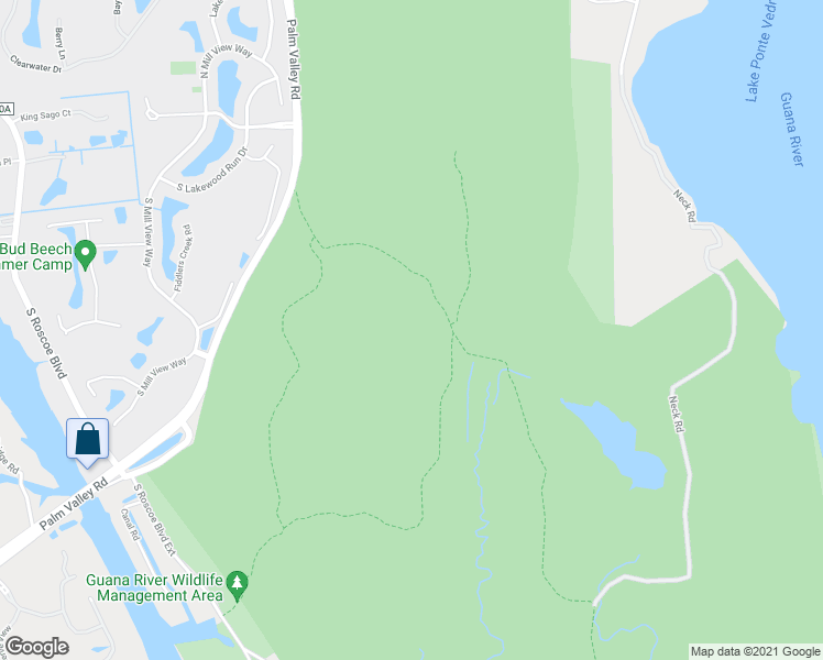 map of restaurants, bars, coffee shops, grocery stores, and more near 1288 Neck Road in Ponte Vedra