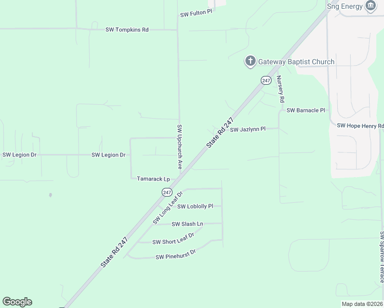 map of restaurants, bars, coffee shops, grocery stores, and more near 3818 State Road 247 in Lake City