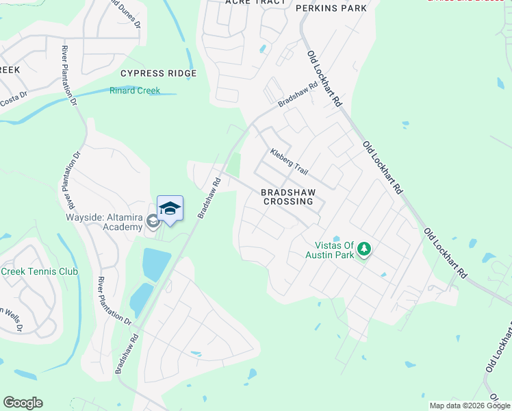 map of restaurants, bars, coffee shops, grocery stores, and more near 5712 Kennedy Street in Austin