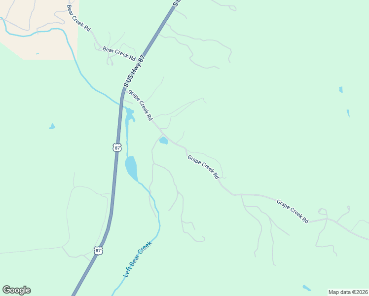 map of restaurants, bars, coffee shops, grocery stores, and more near 16 Grape Creek Road in Fredericksburg