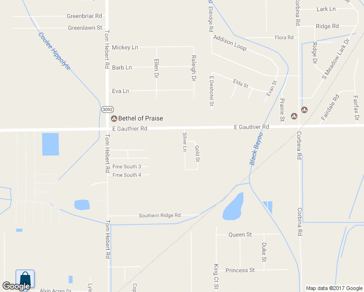 map of restaurants, bars, coffee shops, grocery stores, and more near 6850 Silver Lane in Lake Charles