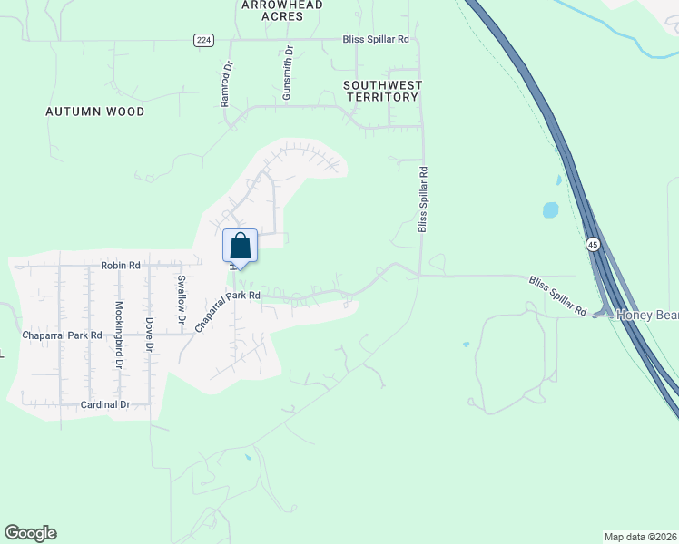 map of restaurants, bars, coffee shops, grocery stores, and more near 2019 Chaparral Park Road in Manchaca