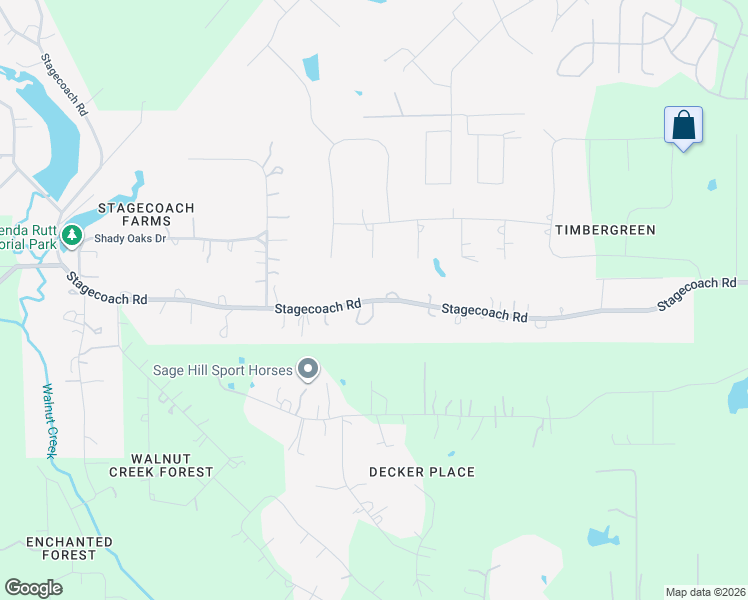 map of restaurants, bars, coffee shops, grocery stores, and more near 2326 Timber Knob Court in Magnolia
