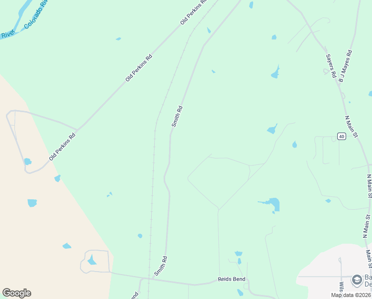 map of restaurants, bars, coffee shops, grocery stores, and more near 251 Smith Road in Bastrop