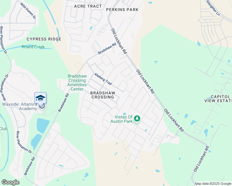 map of restaurants, bars, coffee shops, grocery stores, and more near 5900 Silver Screen Drive in Austin