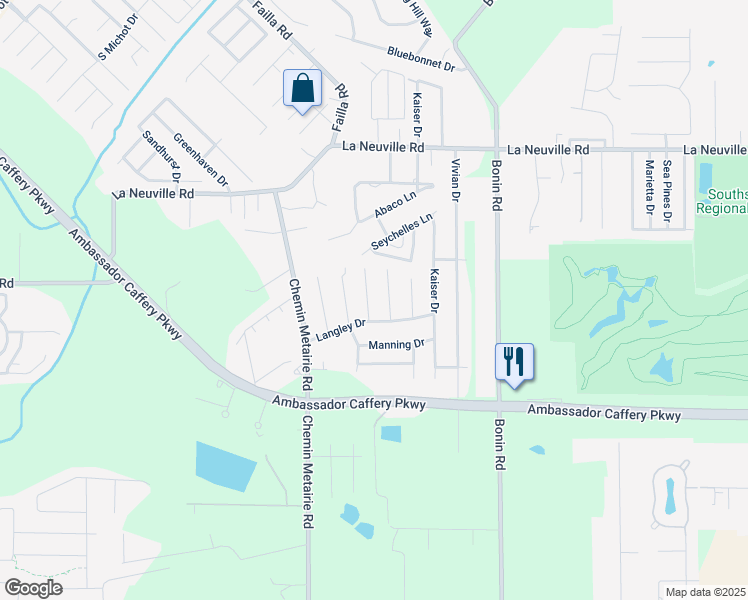 map of restaurants, bars, coffee shops, grocery stores, and more near 114 Aaron Drive in Lafayette