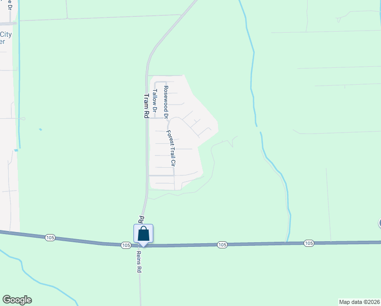 map of restaurants, bars, coffee shops, grocery stores, and more near 12755 Birch Lane in Beaumont