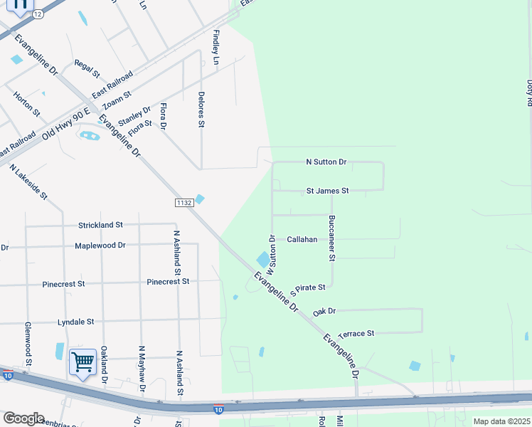 map of restaurants, bars, coffee shops, grocery stores, and more near 4310 West Sutton Drive in Vidor
