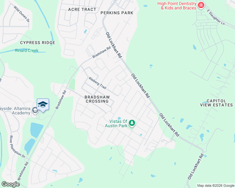 map of restaurants, bars, coffee shops, grocery stores, and more near 10225 Pinnacle Crest Loop in Austin