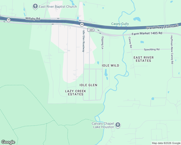 map of restaurants, bars, coffee shops, grocery stores, and more near 1749 Glenwood Drive in New Caney