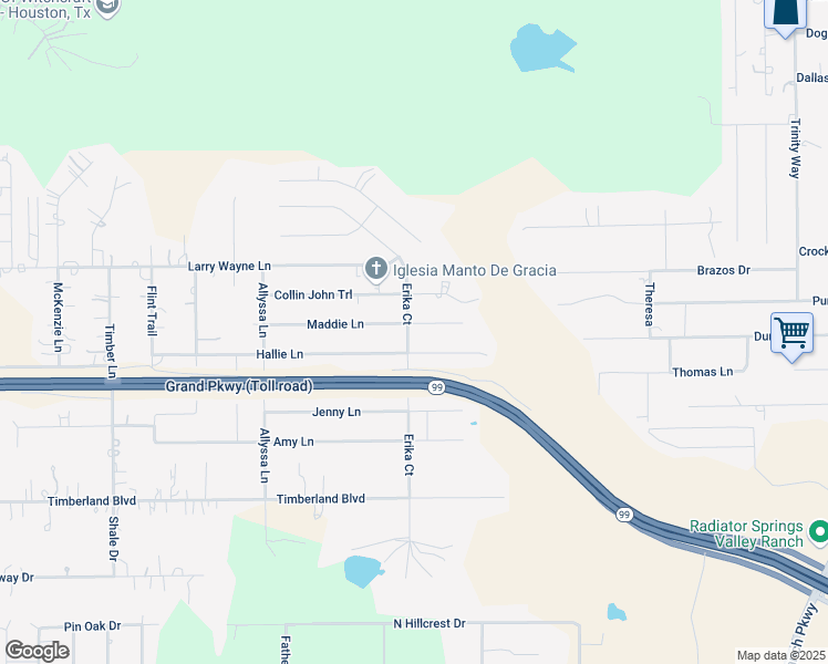 map of restaurants, bars, coffee shops, grocery stores, and more near 21657 Erika Court in Porter