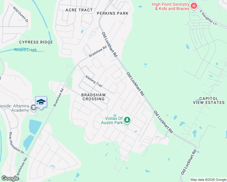 map of restaurants, bars, coffee shops, grocery stores, and more near 10225 Pinnacle Crest Loop in Austin