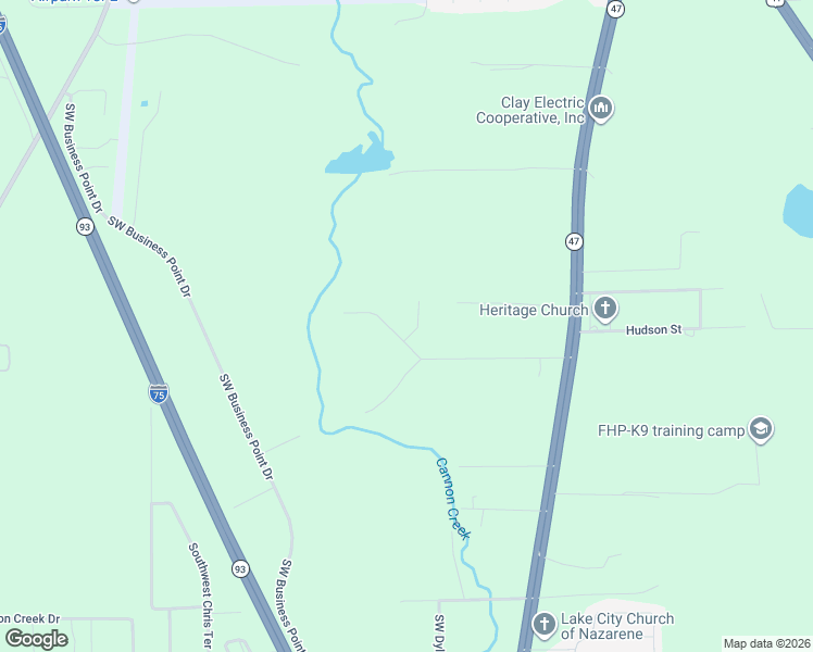 map of restaurants, bars, coffee shops, grocery stores, and more near 535 Southwest Broderick Drive in Lake City