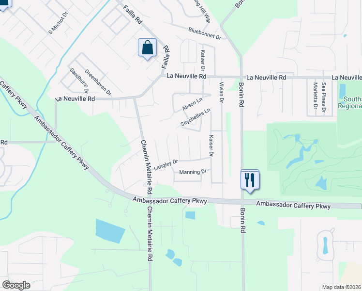 map of restaurants, bars, coffee shops, grocery stores, and more near 114 Aaron Drive in Lafayette