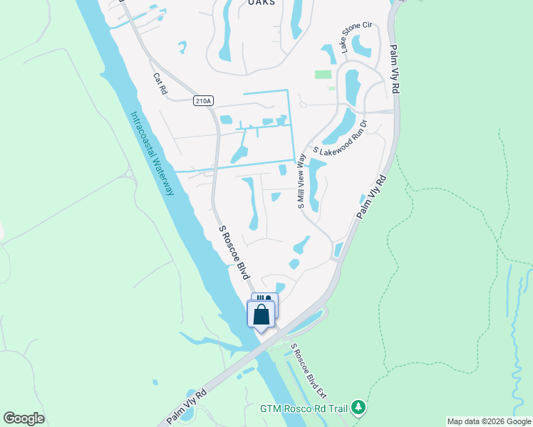 map of restaurants, bars, coffee shops, grocery stores, and more near 201 South Mill Ridge Trail in Ponte Vedra Beach