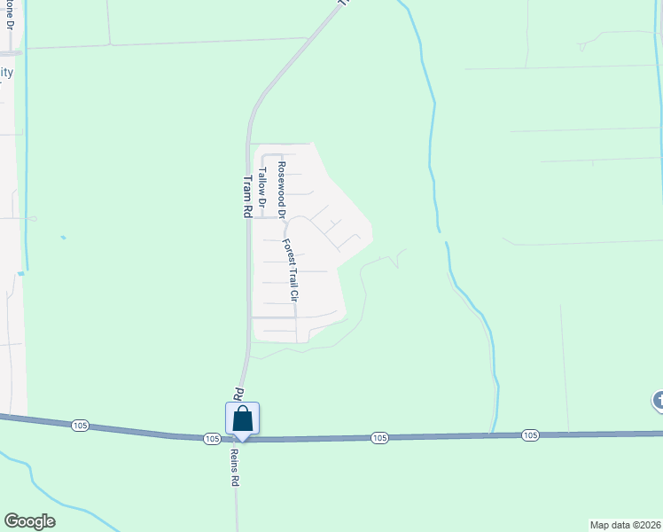 map of restaurants, bars, coffee shops, grocery stores, and more near 12755 Birch Lane in Beaumont